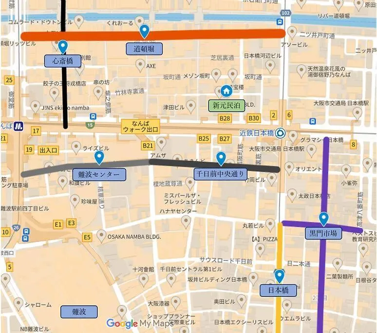 ③Shingen Hotel-No Elevator-3Rd Floor Ōsaka Appartement